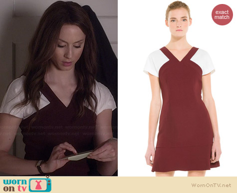 sandro burgundy dress