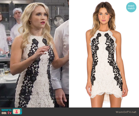 Black and White Lace Dress