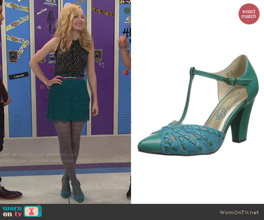 WornOnTV: Liv’s dotted top and teal lace skirt on Liv and