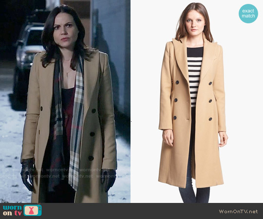 WornOnTV: Regina’s long camel coat and checked scarf on Once Upon a ...
