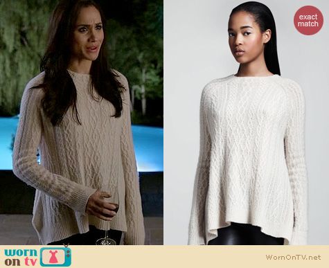 the row cable knit sweater