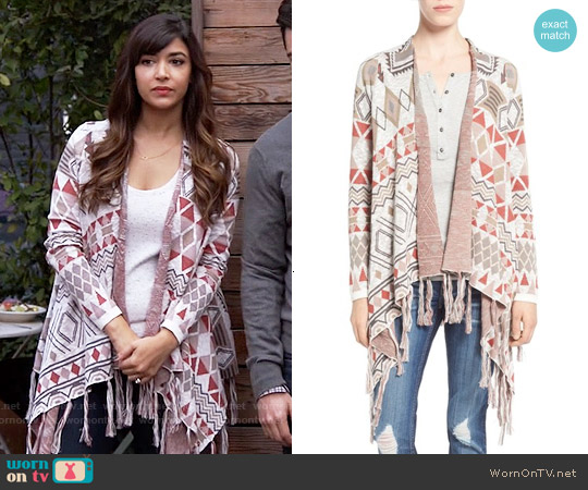 Download Wornontv Cece S Fringed Cardigan On New Girl Hannah Simone Clothes And Wardrobe From Tv SVG Cut Files