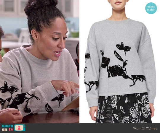 black floral sweatshirt