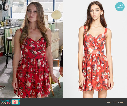 the kooples red floral dress