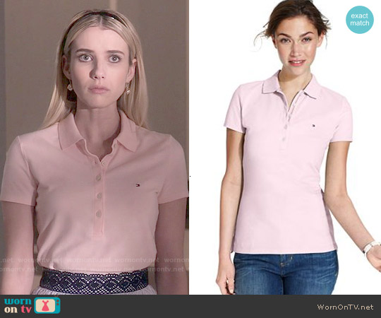 pink polo shirt outfit