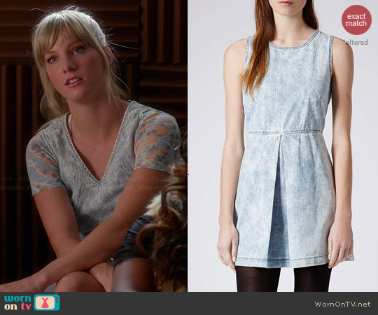 WornOnTV: Brittany’s denim dress and floral tee on Glee | Heather ...