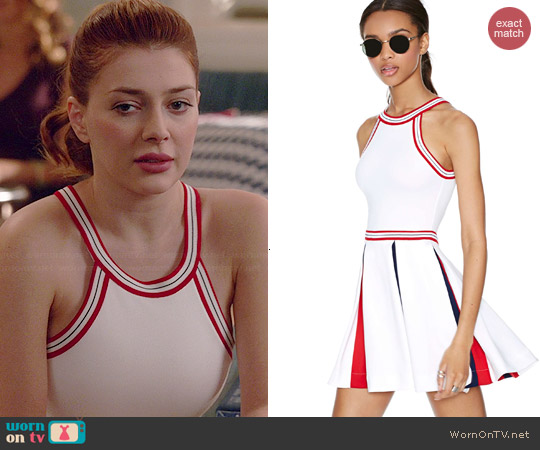 WornOnTV: Louise’s red and white tennis dress on Revenge | Elena Satine ...