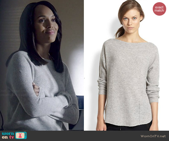 WornOnTV: Olivia’s grey ribbed sweater on Scandal | Kerry Washington ...