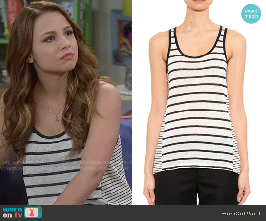 WornOnTV: Sofia’s mixed stripe tank top on Young and Hungry | Aimee ...