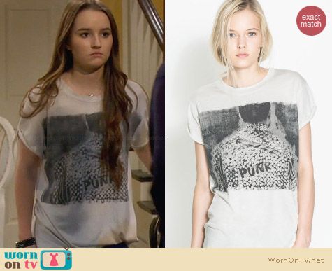 WornOnTV: Eve’s “punk” tee on Last Man Standing | Kaitlyn Dever